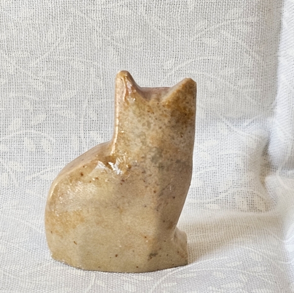 5 Soapstone Crystal Cats Kittens - Picture 3 of 12